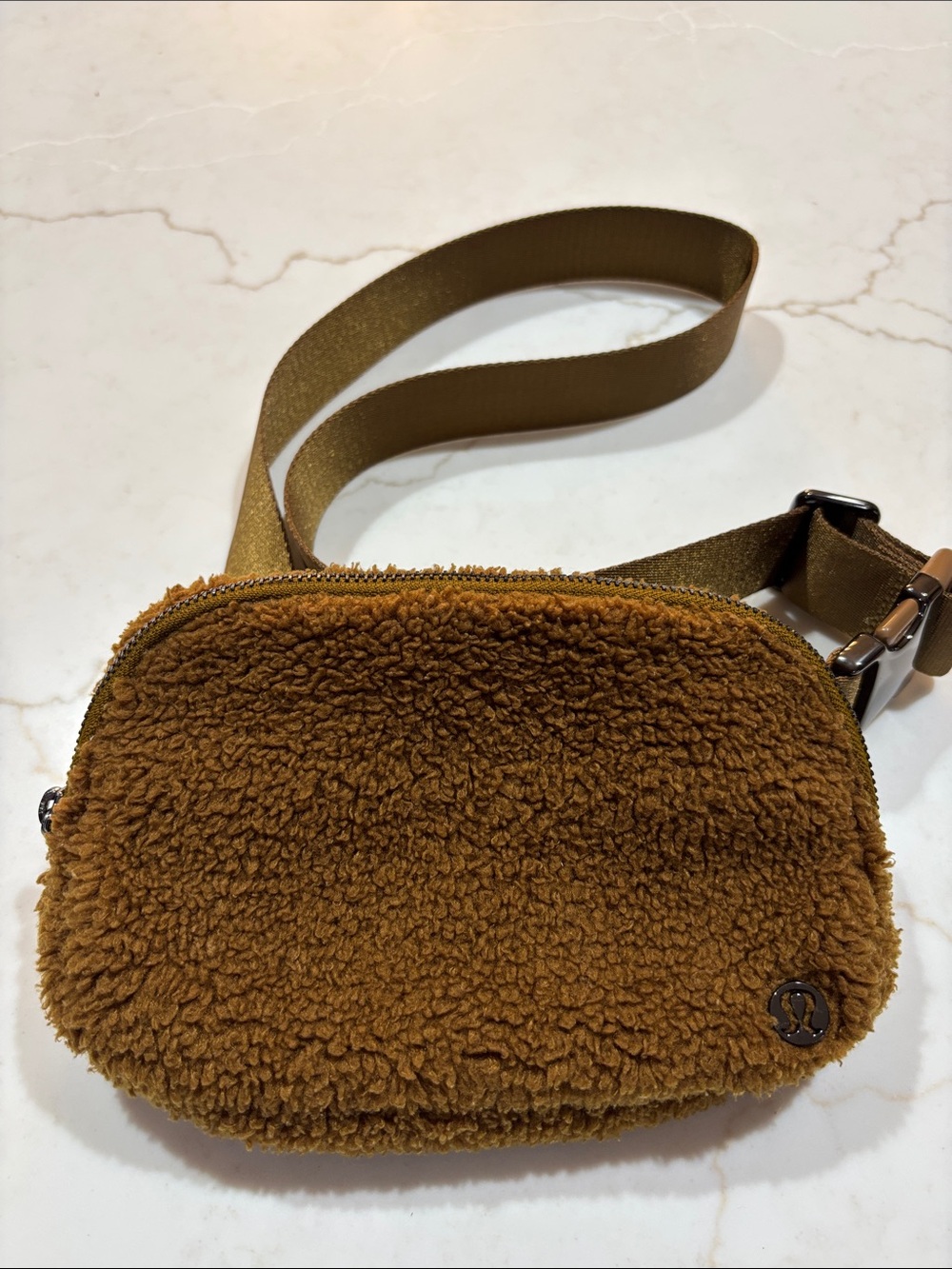 Lululemon Everywhere Belt Bag Sherpa Crossbody Burnt Caramel